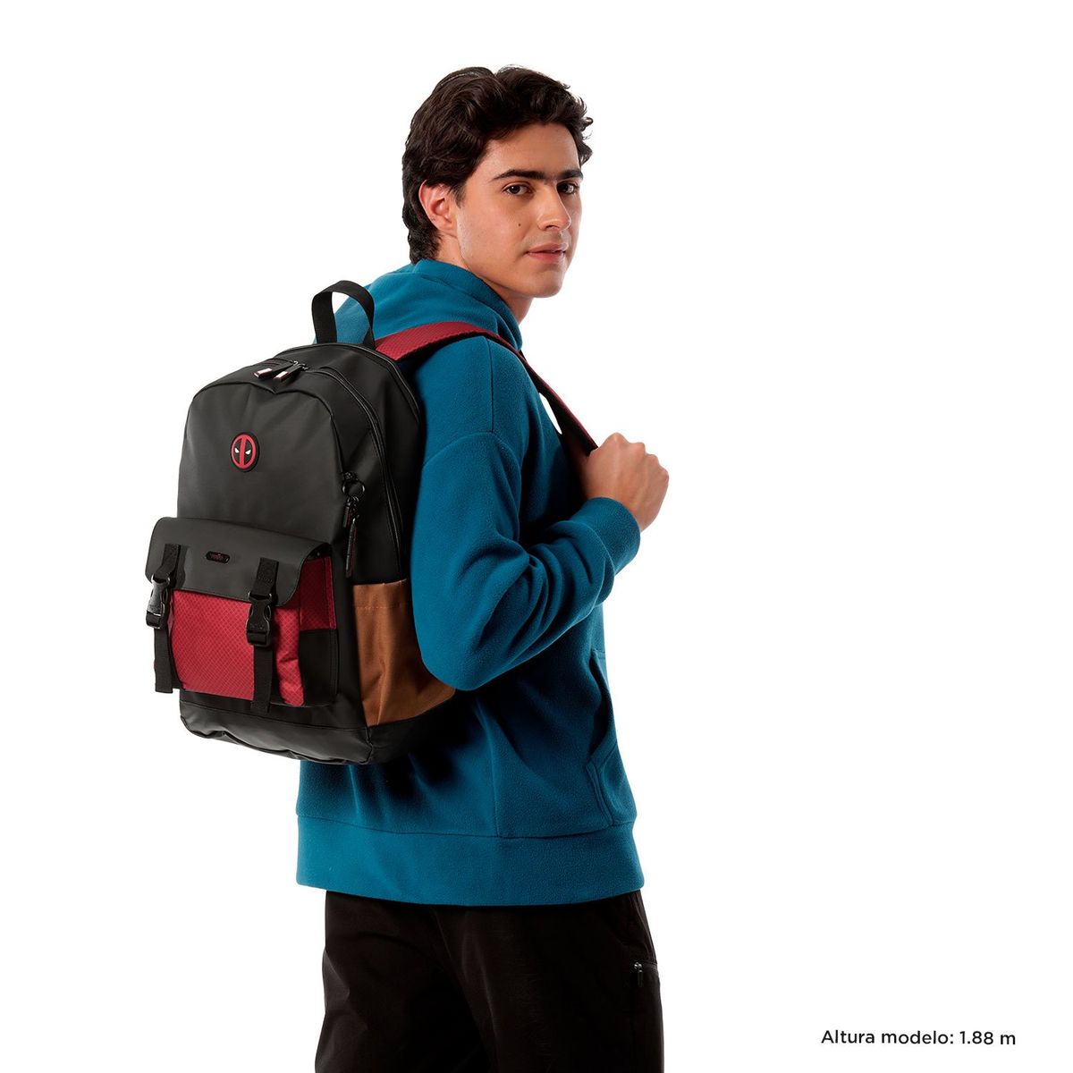 TOTTO - Morral Mochila Para Hombre Porta Pc Dead Pool Totto
