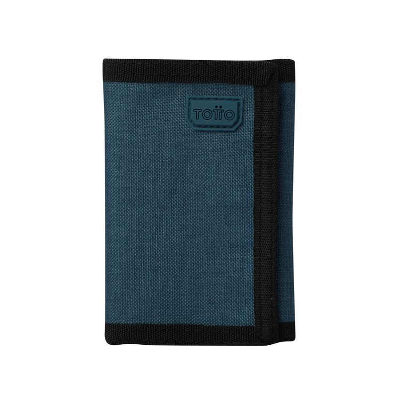 TOTTO - Billetera Rfid Para Hombre Azul Petroleo Riva Can Totto