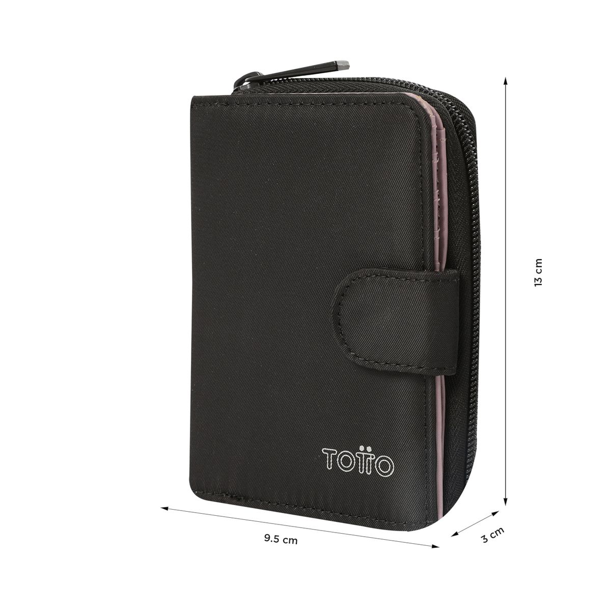 TOTTO - Billetera Rfid Para Mujer Negro Daintty Totto