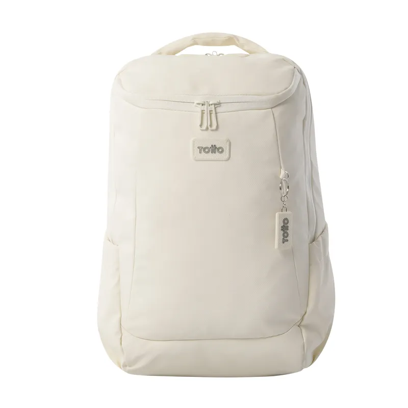 TOTTO - Morral Mochila Para Hombre Porta Pc Crema Storm Totto