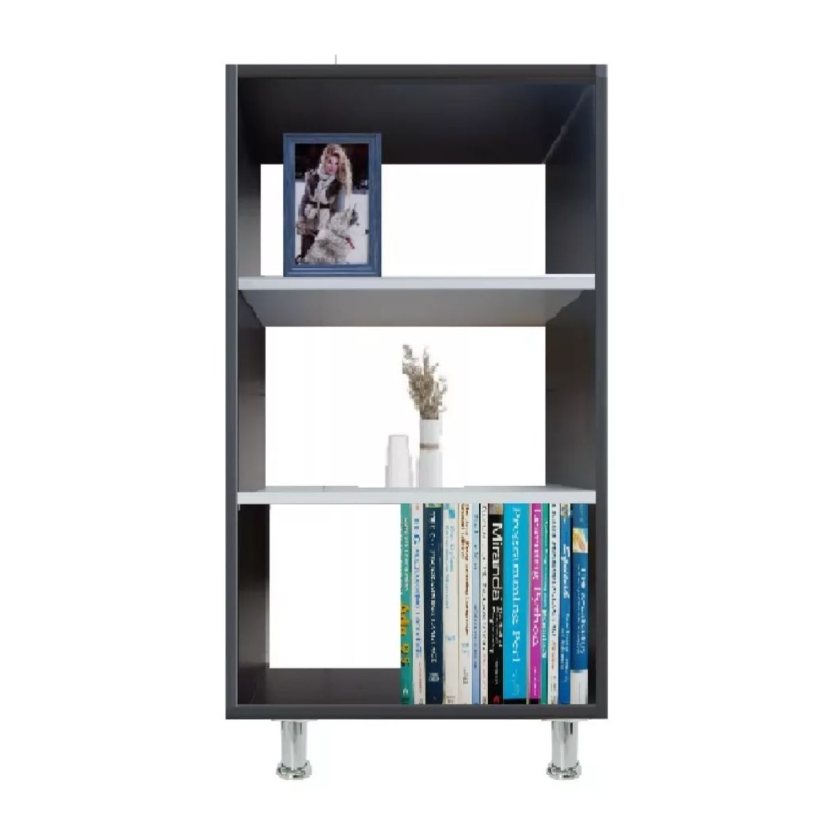 GENERICO - Biblioteca Sujeta Libros Bifet Mostrador Recibidor WengueBlanco