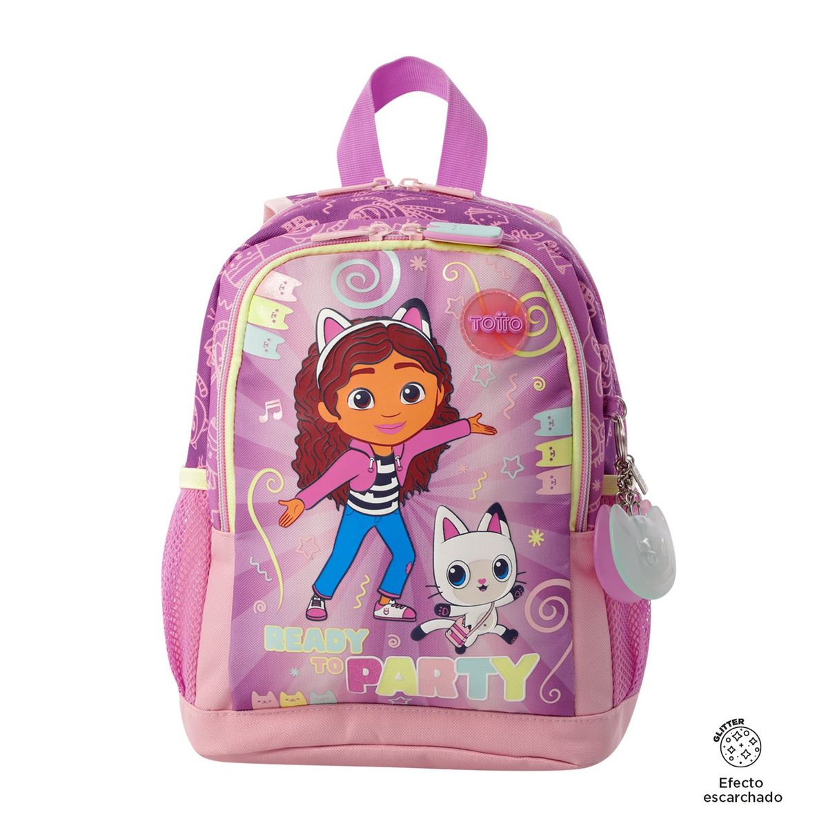 TOTTO - Morral Mochila Escolar Para Niña Gabbys Party M Totto