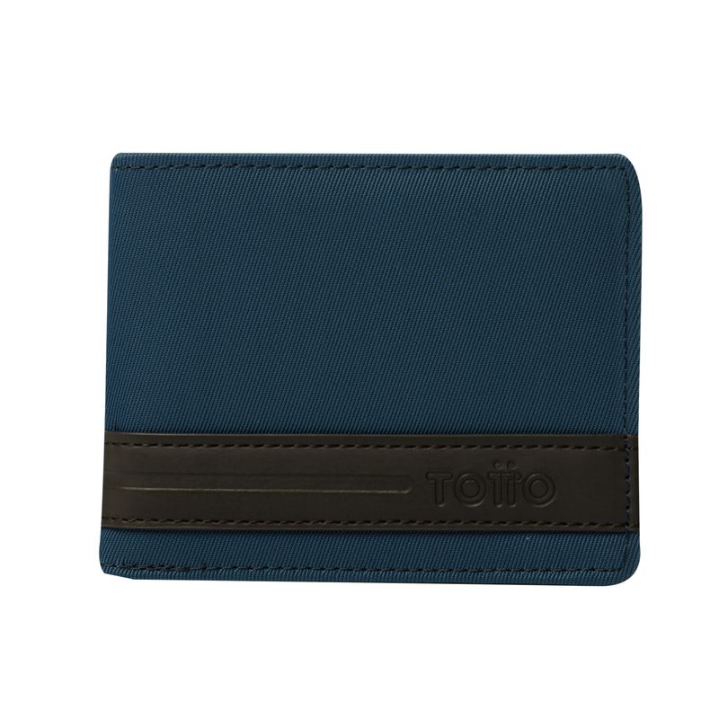 TOTTO - Billetera Rfid Para Hombre Azul Vlideri Totto