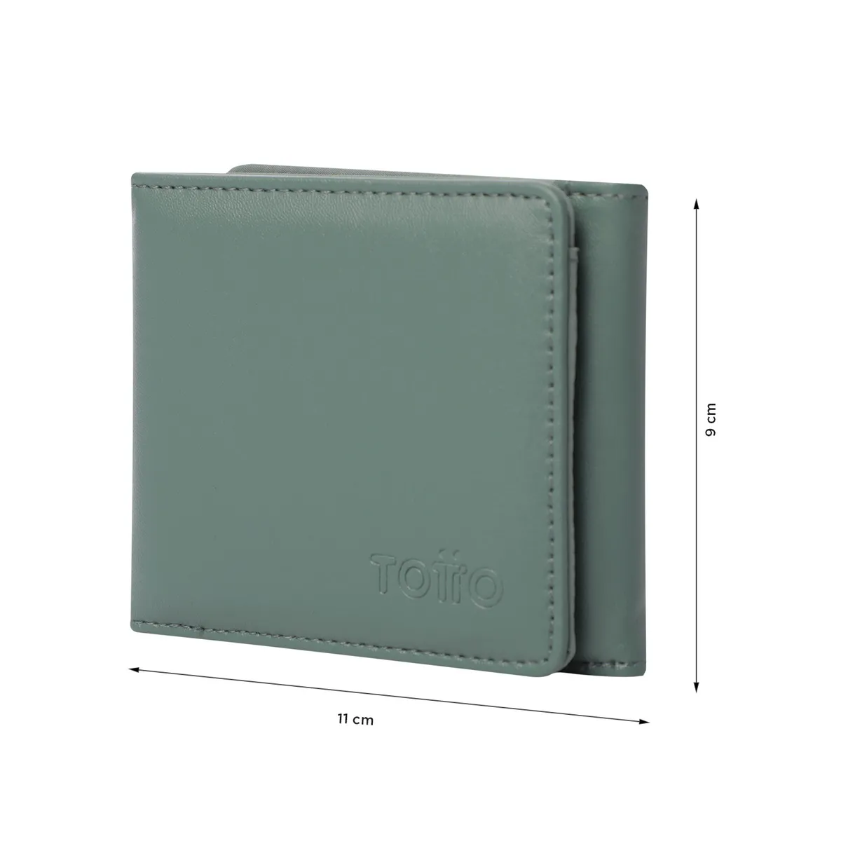 TOTTO - Billetera Rfid Para Hombre Verde Ermatto Totto