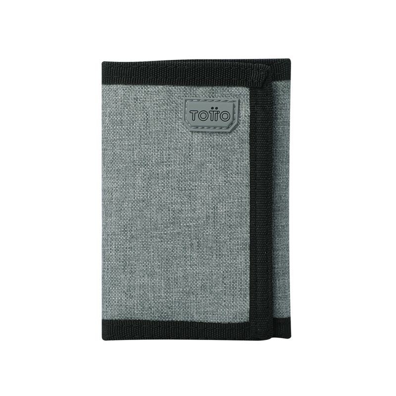 TOTTO - Billetera Rfid Para Hombre Gris Oscuro Riva Can Totto