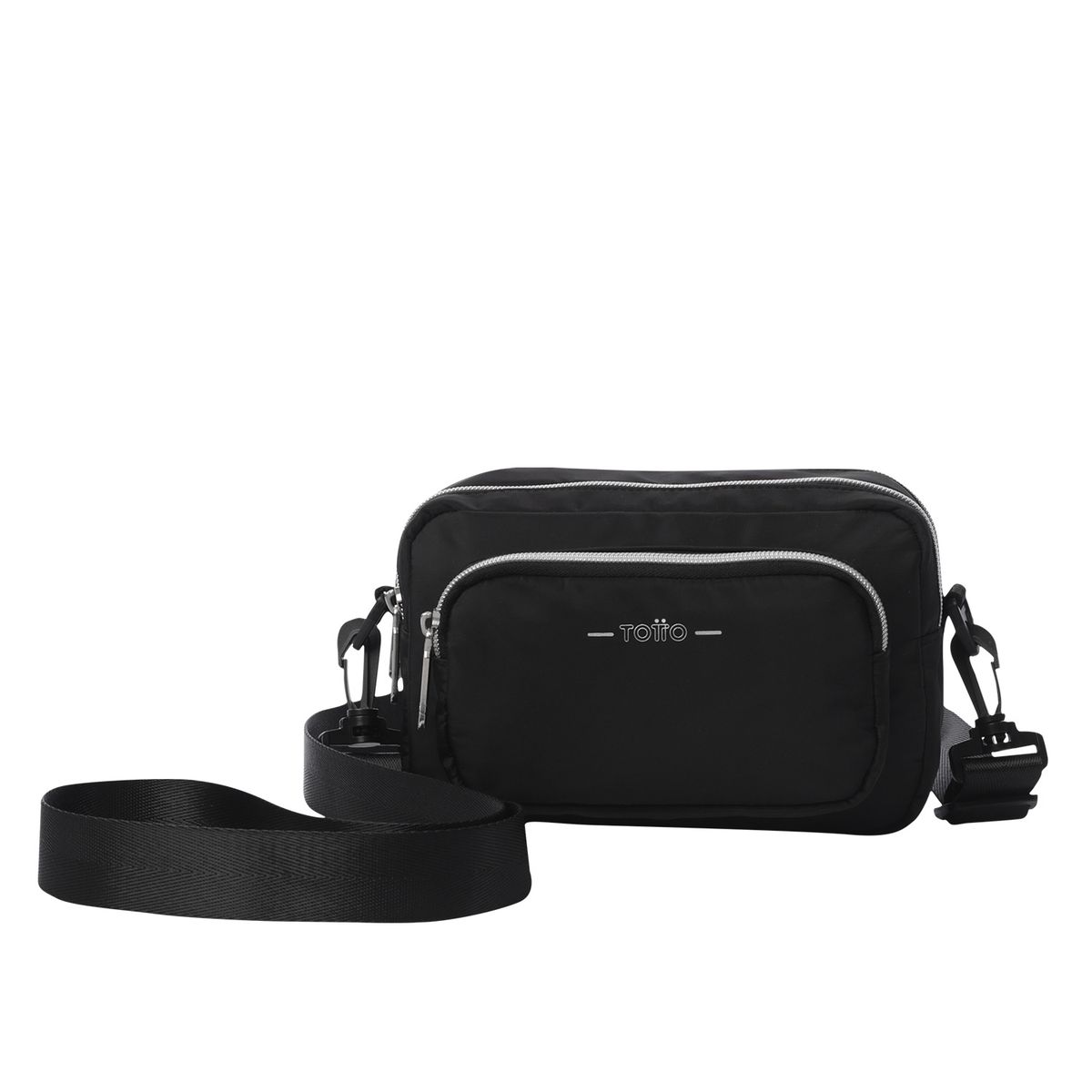 TOTTO - Bolso Cartera Canguro 3 en 1 Para Mujer Negro Funty Totto