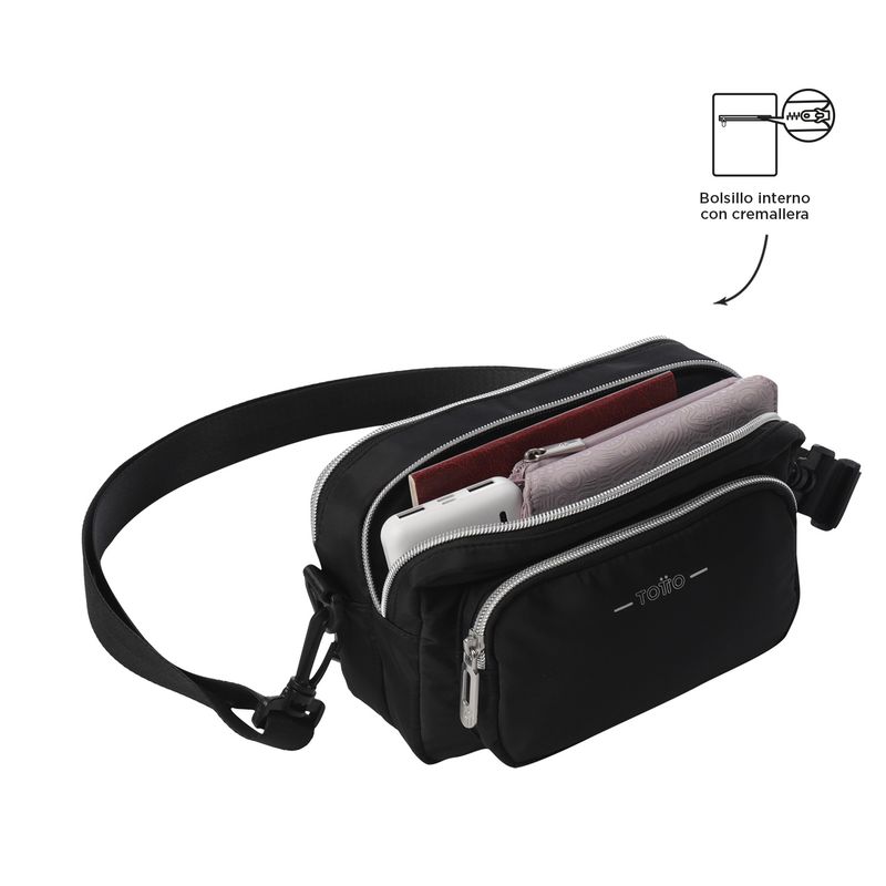 Manos Libres Bolsos Totto Para Dama Bolso Cartera Canguro En Para