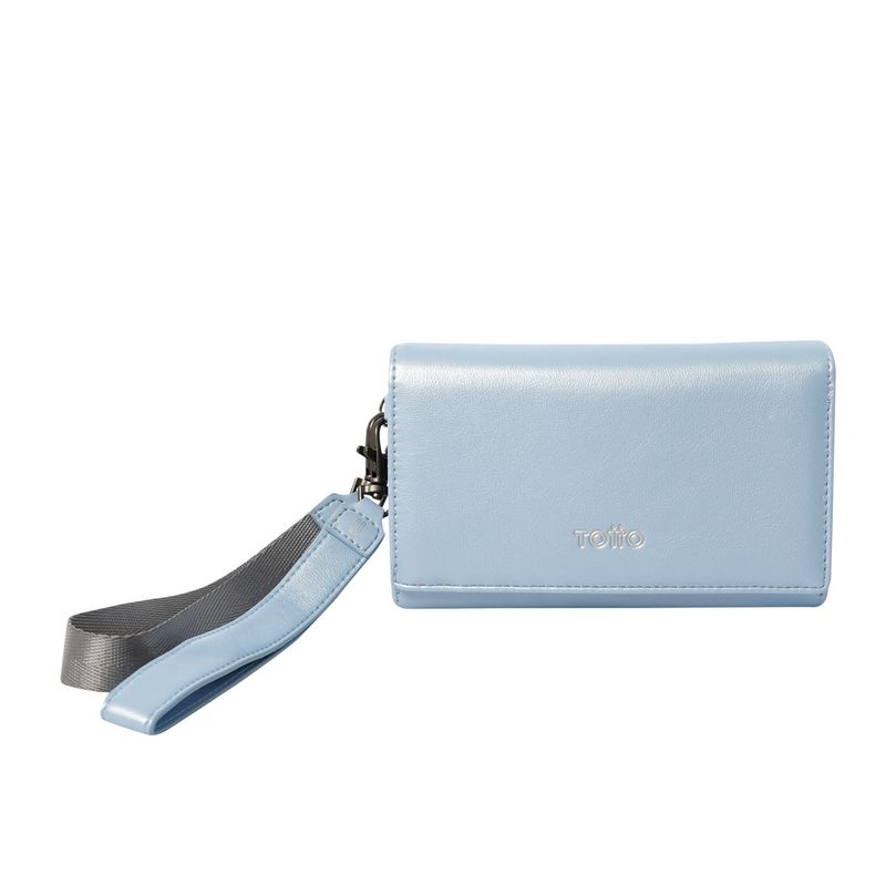TOTTO - Billetera Rfid Para Mujer Azul Claro Style Don Totto
