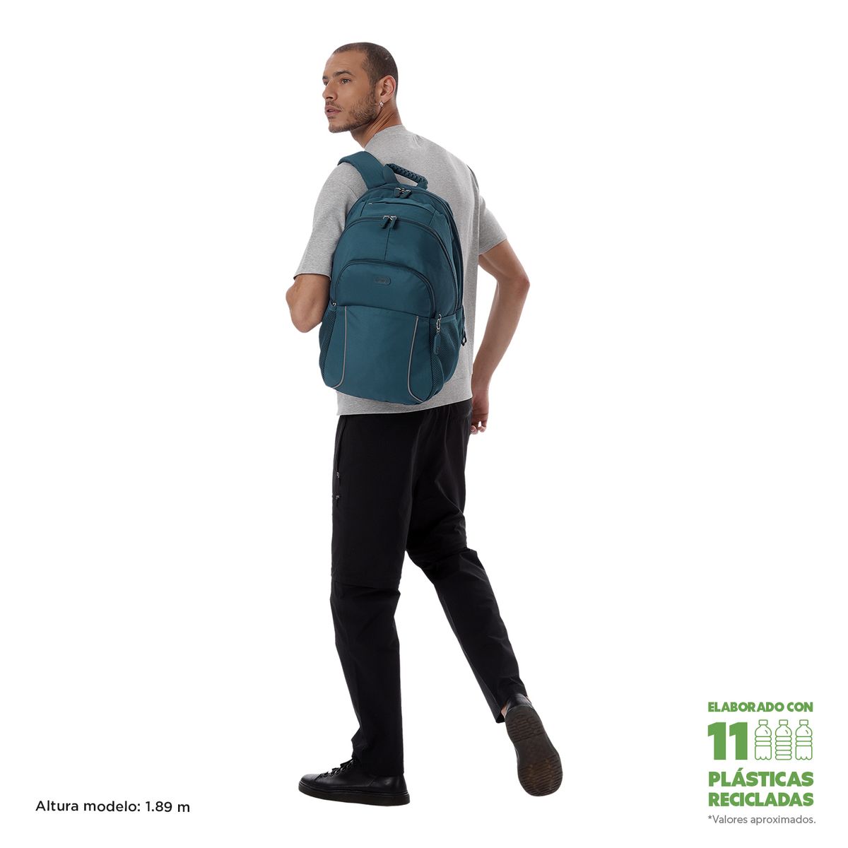 TOTTO - Morral Mochila Para Hombre Porta Pc Cambri Totto