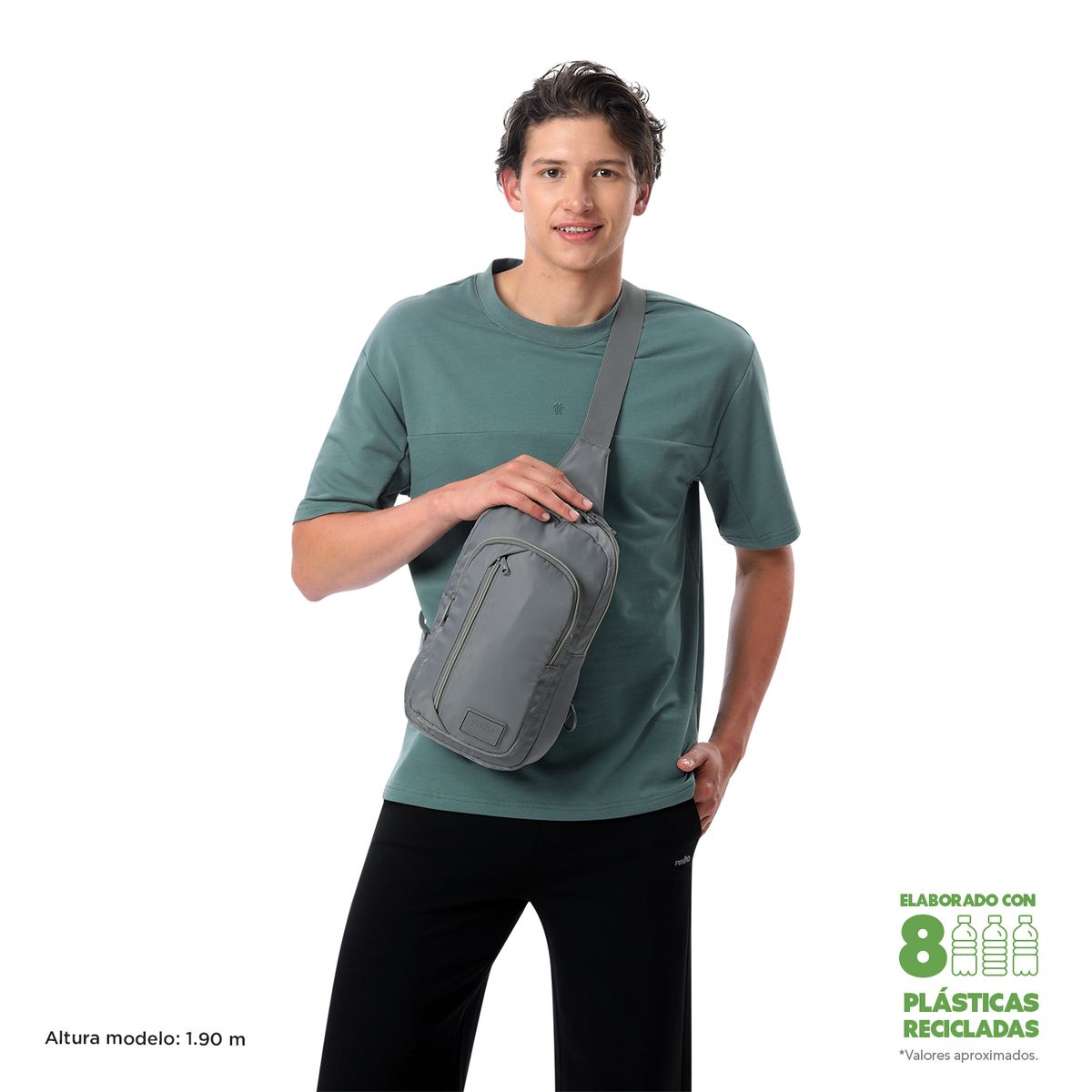TOTTO - Bolso Tracer Manos Libres Hombre Porta Tablet Totto