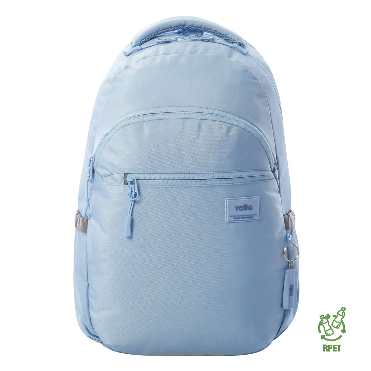 TOTTO - Morral Mochila Para Mujer Porta Pc Azul Claro Indo Totto