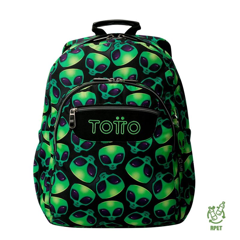 Morral Mochila Porta PC Para Hombre Verde Acuarela Totto TOTTO