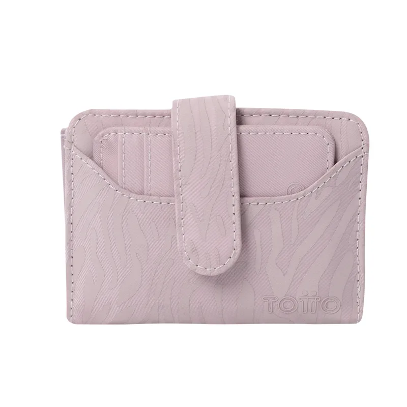 TOTTO - Billetera Rfid Para Mujer Violeta Claro Texture Dull Totto