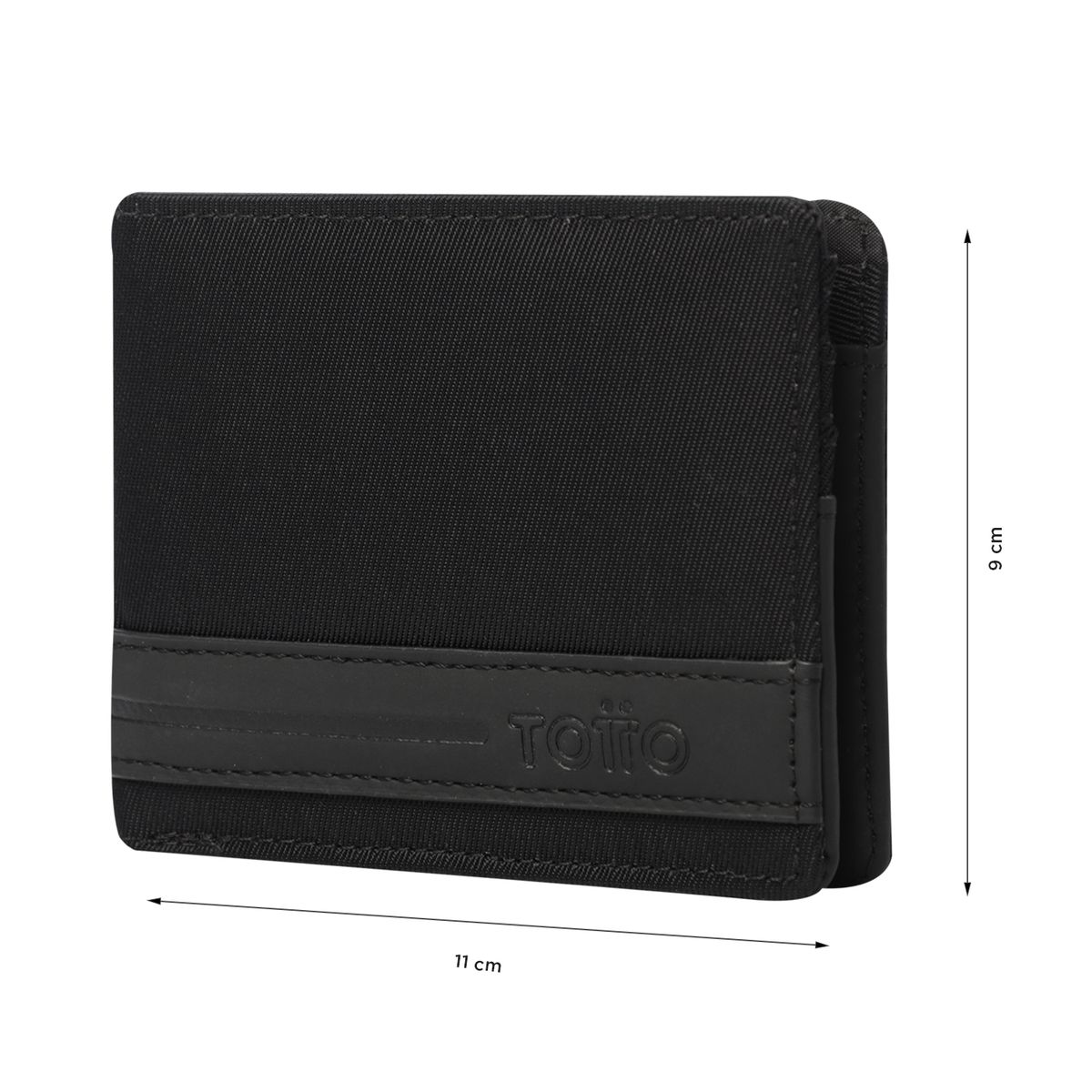 TOTTO - Billetera Rfid Para Hombre Negro Vlideri Totto