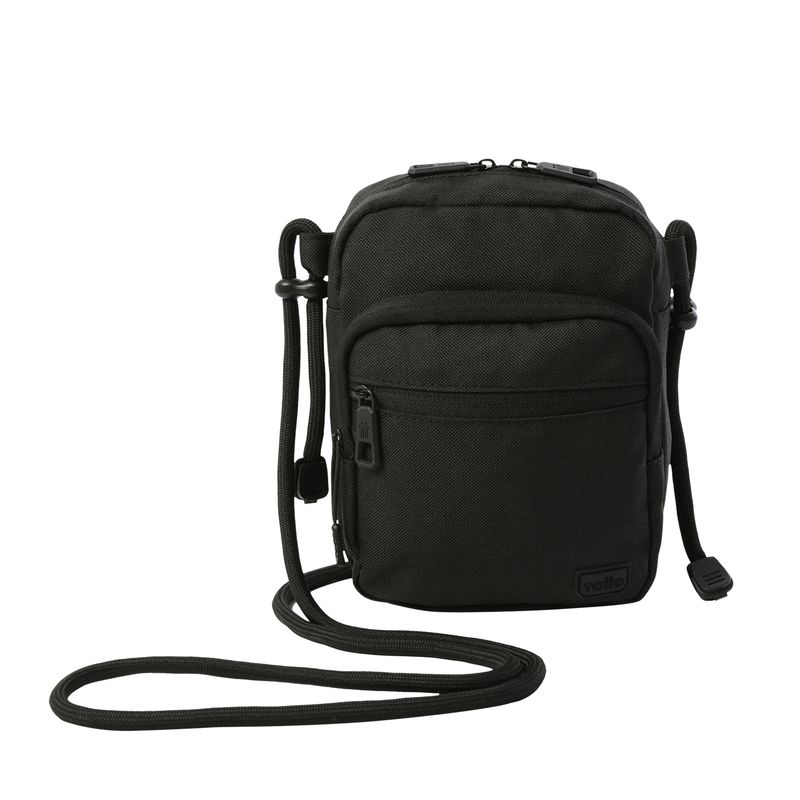 TOTTO - Bolso Pequeño Manos Libres Para Hombre Negro Riva Totto