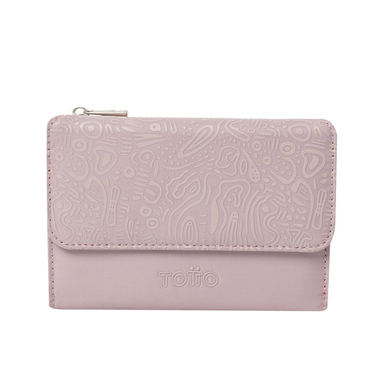 TOTTO - Billetera Rfid Para Mujer Violeta Claro Montana Totto
