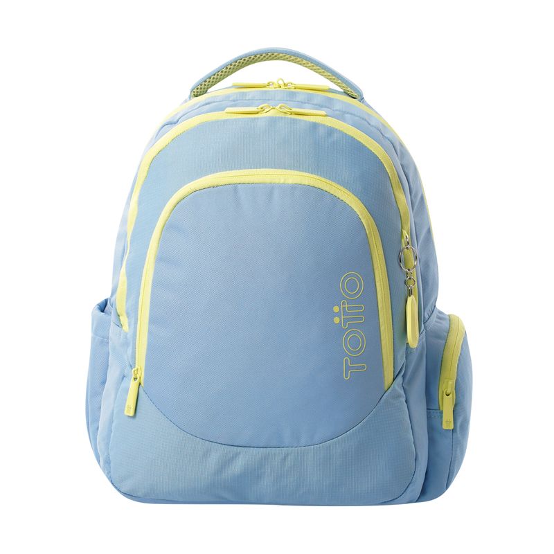 TOTTO - Morral Mochila Para Mujer Porta Pc Azul Claro Luciano Totto