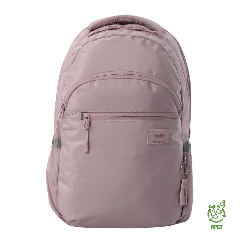 TOTTO - Morral Mochila Para Mujer Porta Pc Violeta Claro Indo Totto