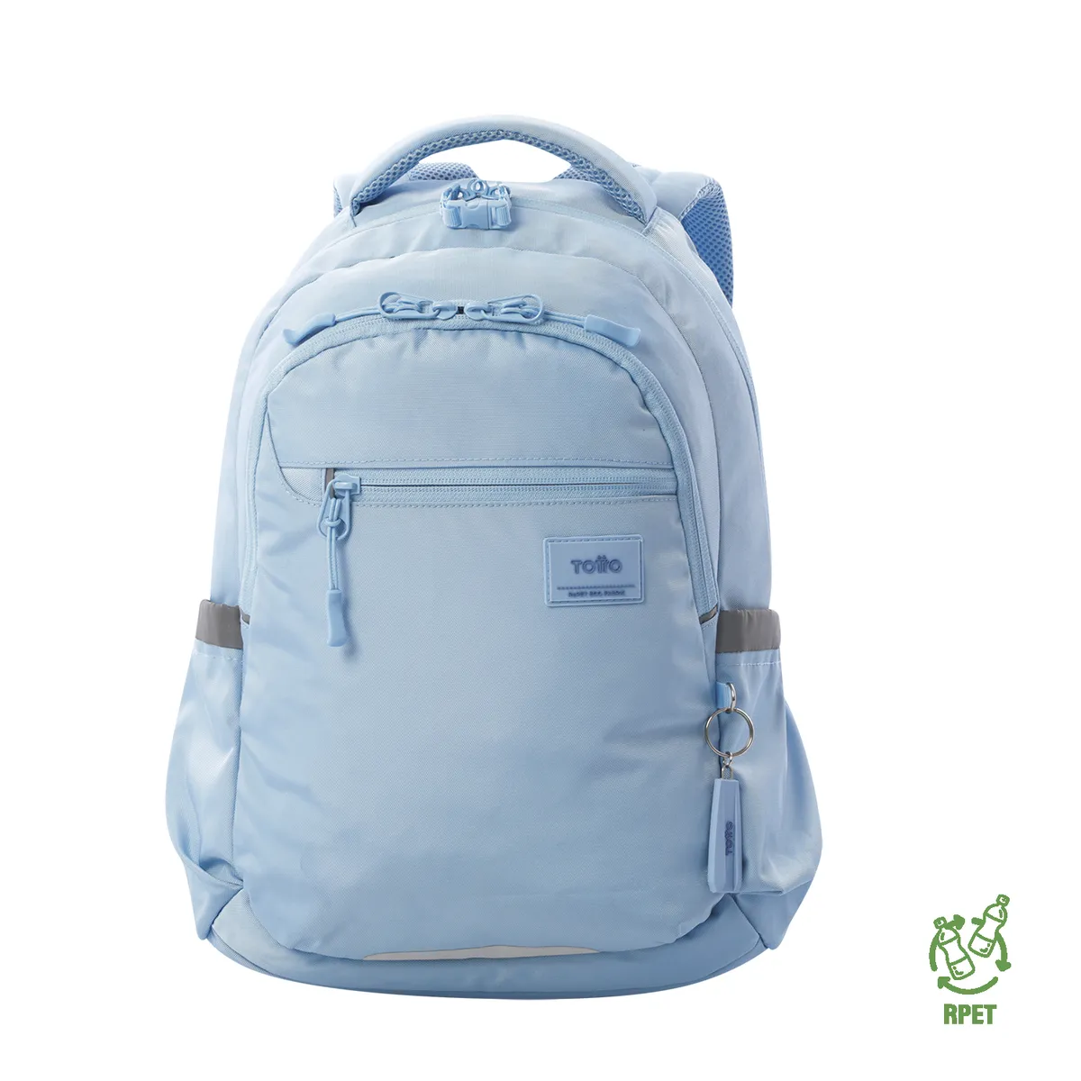 TOTTO - Morral Mochila Para Mujer Porta Pc Azul Claro Misisipi Totto