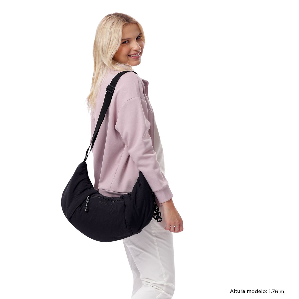 TOTTO - Bolso Cartera Liviano Para Mujer Negro Escandinavia M Totto