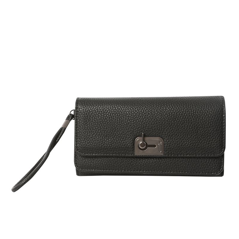 TOTTO - Billetera Rfid Para Mujer Negro Smooth Sub Totto