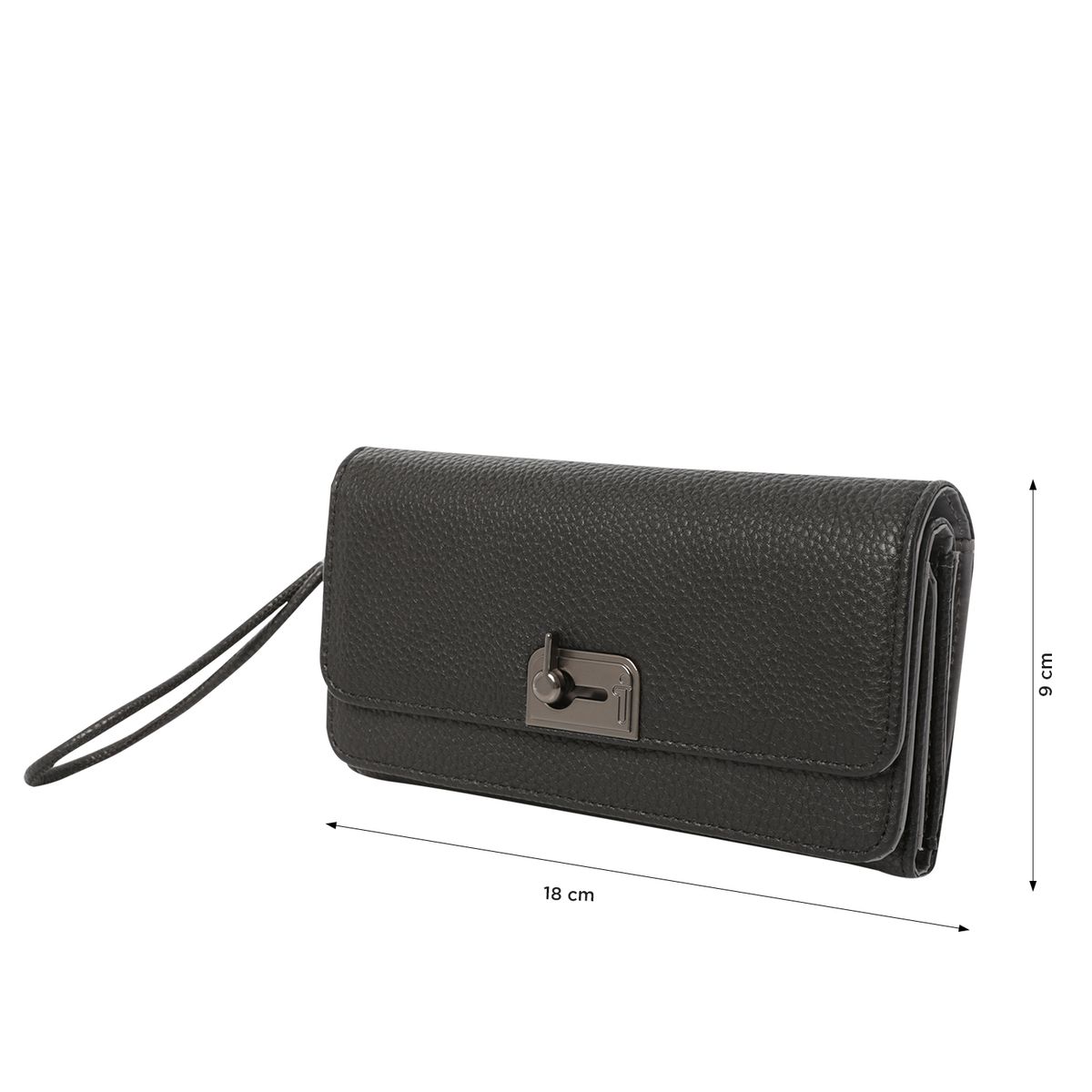 TOTTO - Billetera Rfid Para Mujer Negro Smooth Sub Totto