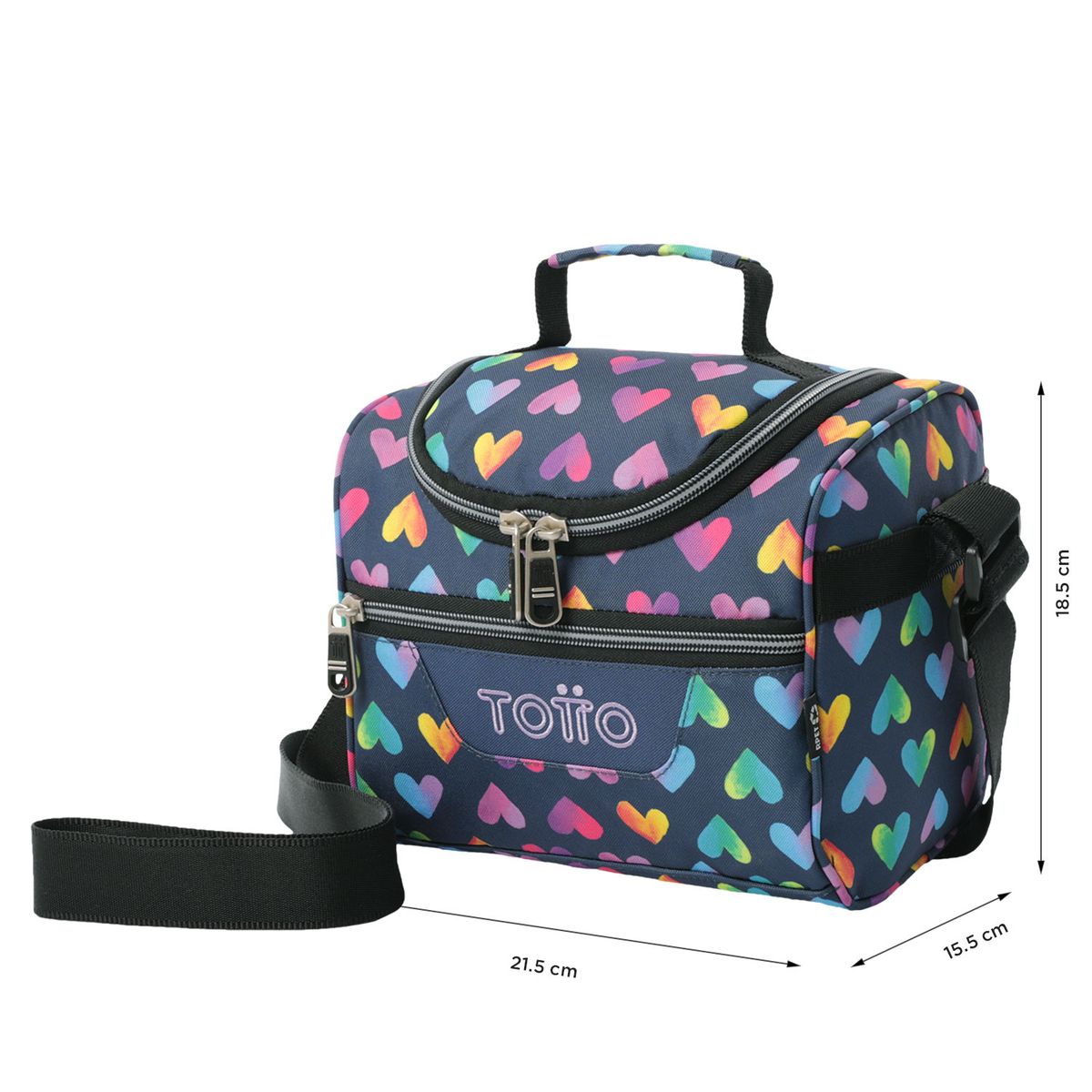 TOTTO - Lonchera Portacomida Térmica Mujer Pizarra Totto