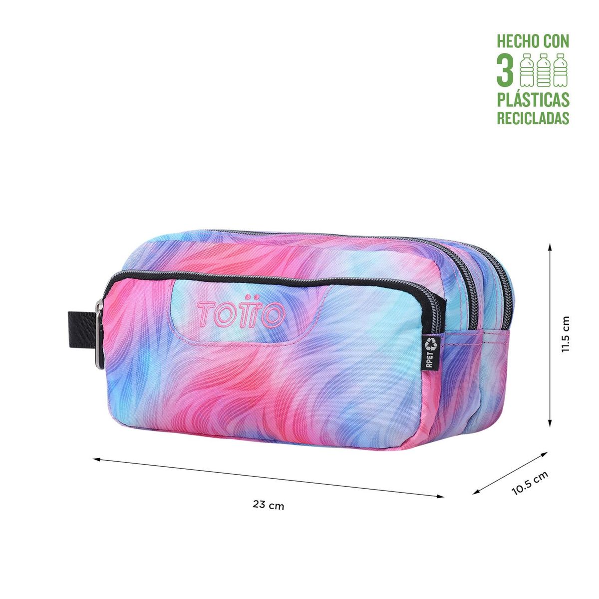 TOTTO - Multiuso Cartuchera Mujer Agapec Glitter Totto