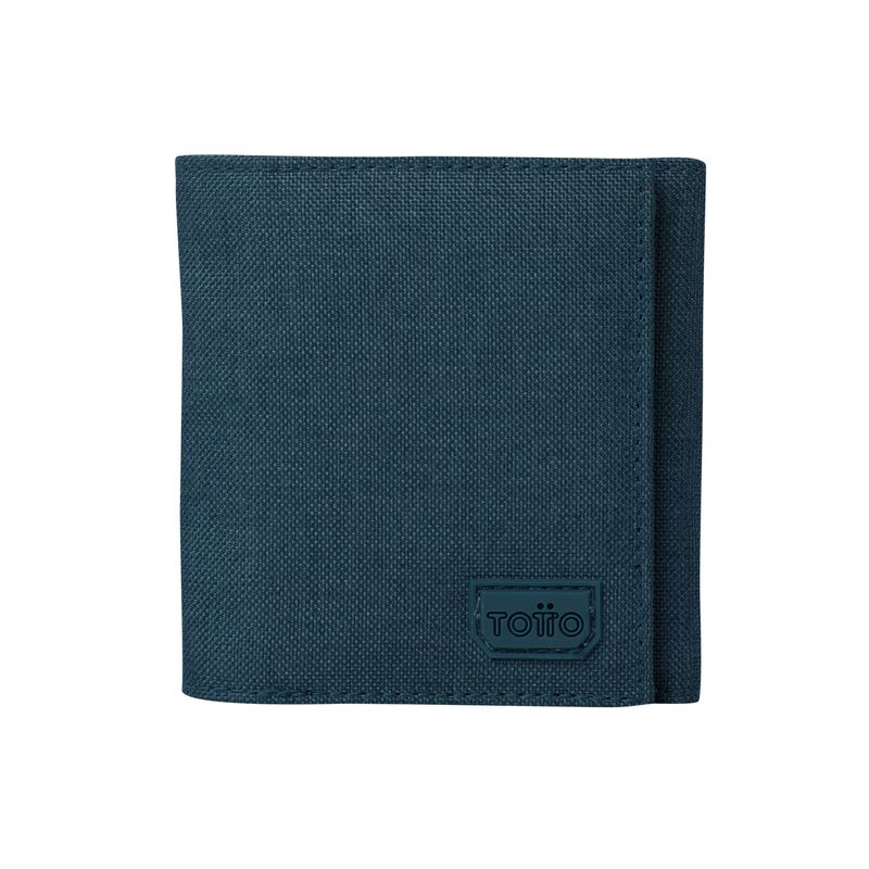 TOTTO - Billetera Rfid Para Hombre Azul Petroleo Riva Aq Totto