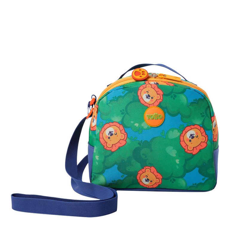 TOTTO - Lonchera Con Portacomida Para Niño Azul Little Lion M Totto