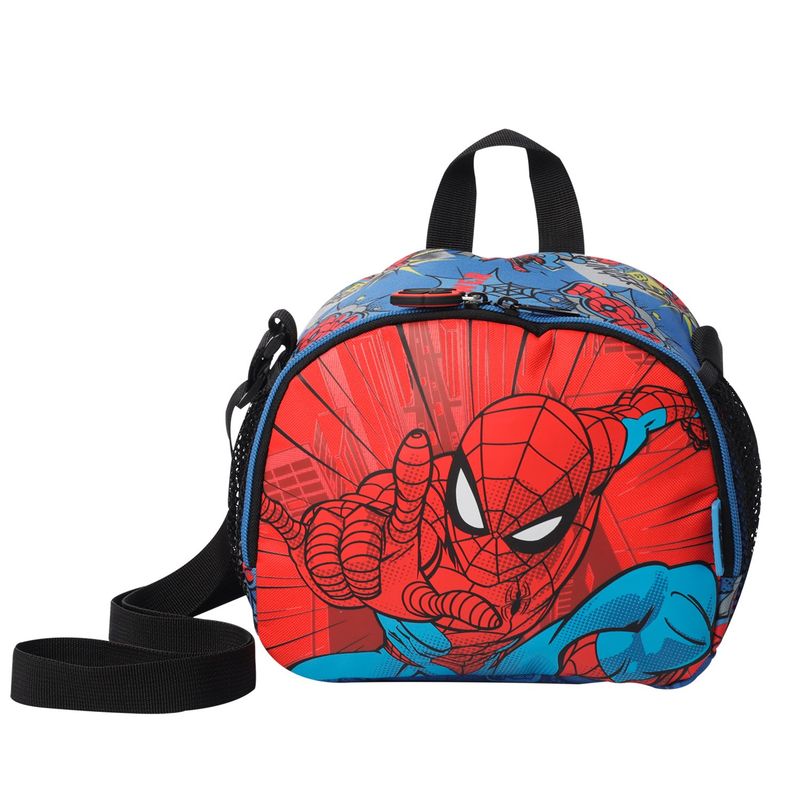 TOTTO - Lonchera Con Portacomida Para Niño Azul Spiderman Pop Tott