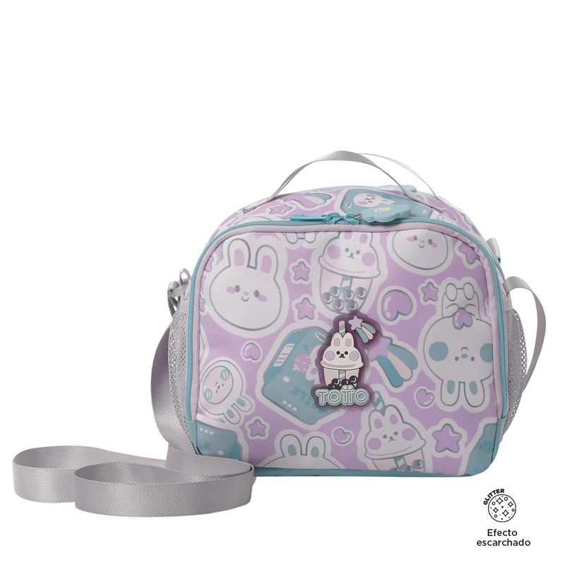 TOTTO - Lonchera Con Portacomida Para Niña Morado Kawi Totto