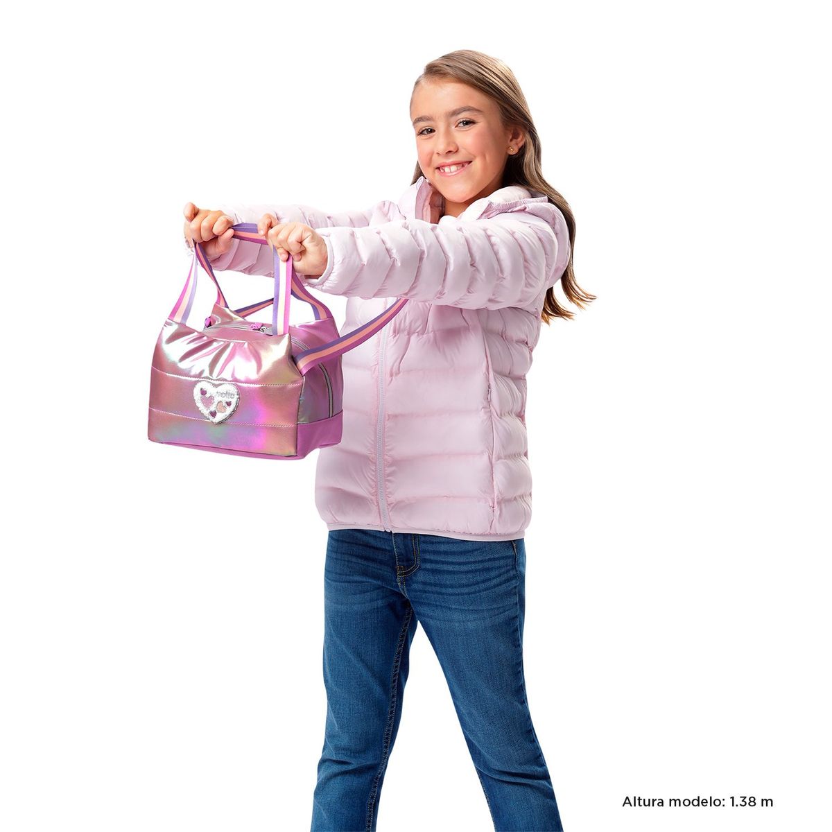 TOTTO - Lonchera Con Portacomida Para Niña Morado Glowy Totto L