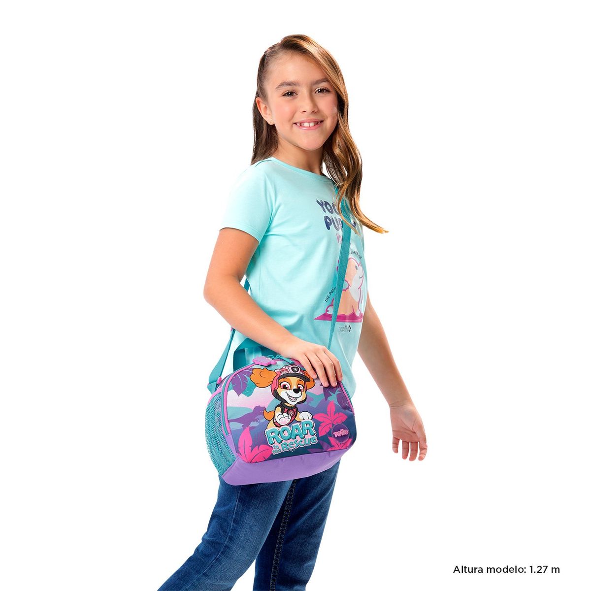TOTTO - Lonchera Con Portacomida Para Niña Violeta Claro Paw Patro