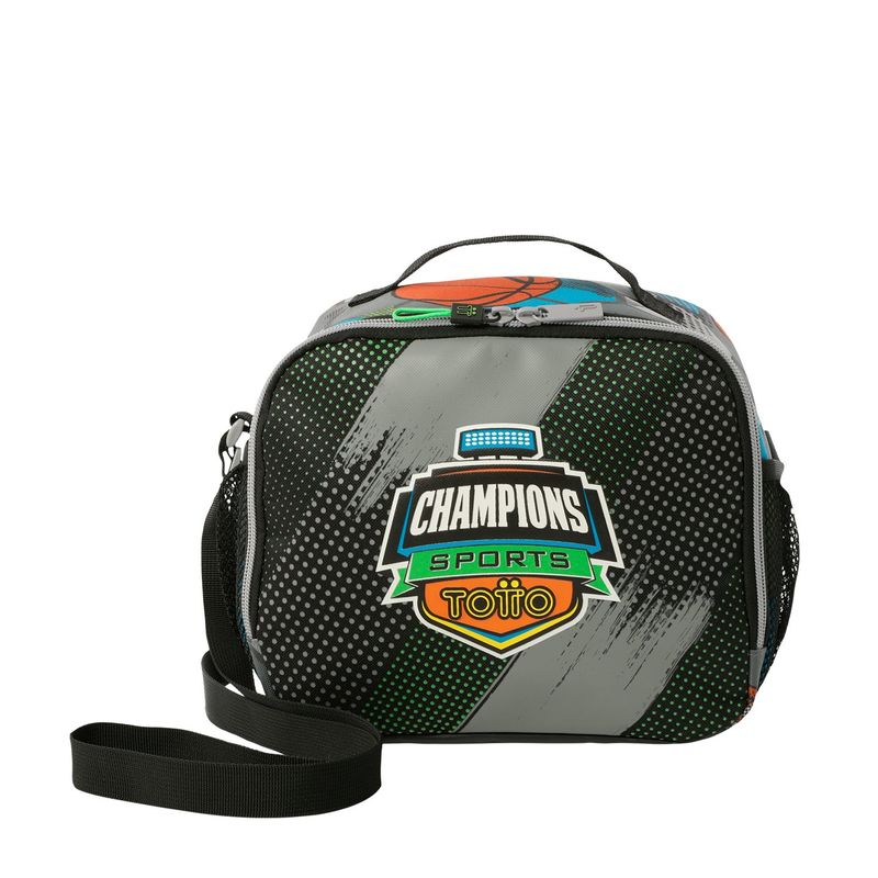 TOTTO - Lonchera Con Portacomida Para Niño Gris Multisport L Totto