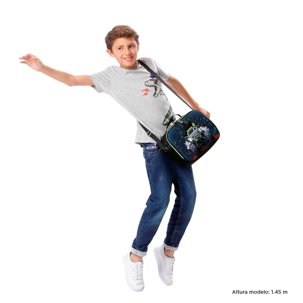 TOTTO - Lonchera Con Portacomida Para Niño Monster Race L Totto