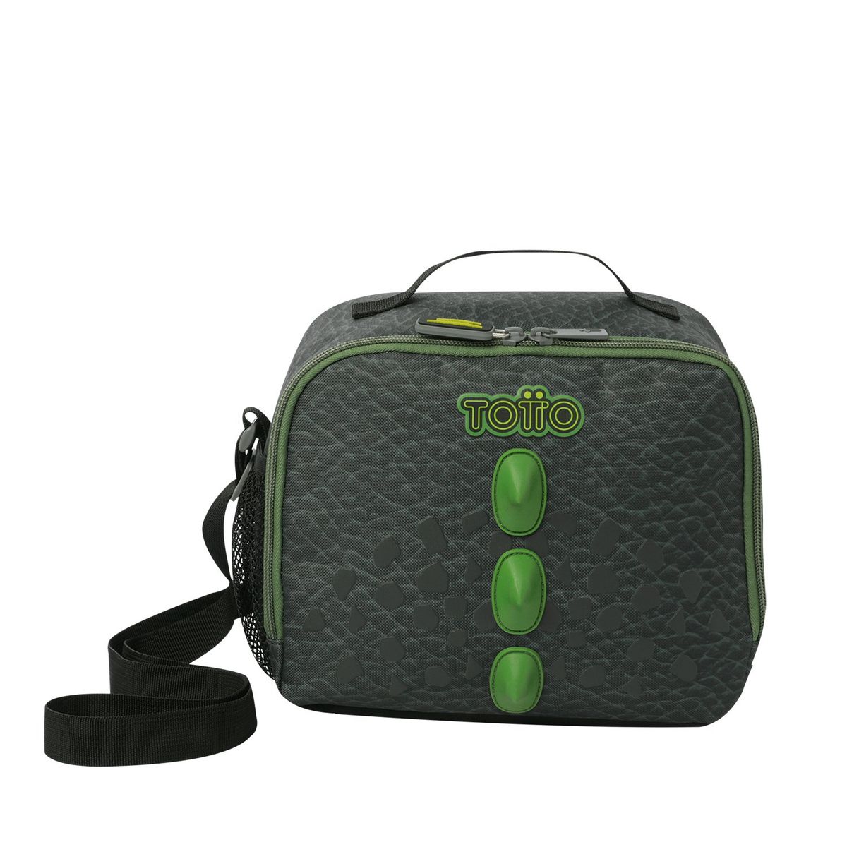 TOTTO - Lonchera Con Portacomida Para Niño Gris Dinoland L Totto