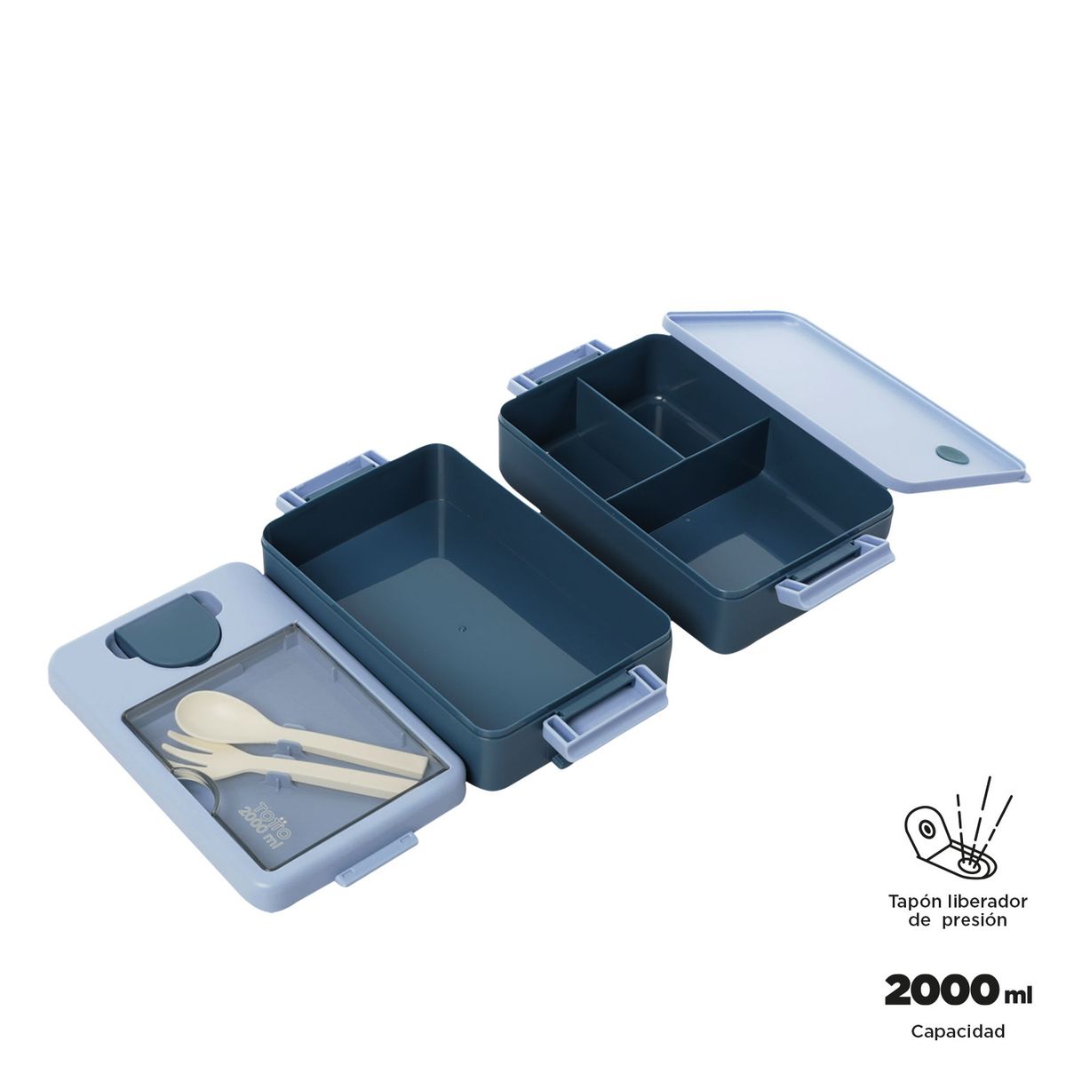 TOTTO - Lonchera Para Hombre Azul Keiko Totto