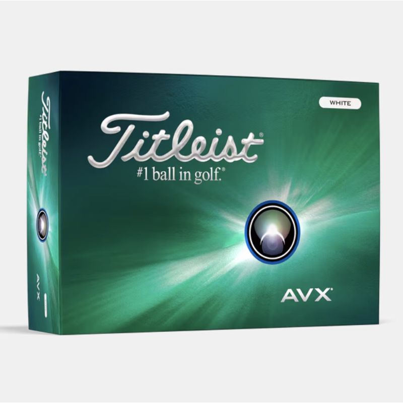 TITLEIST - Bolas de Golf Titleist AVX blancas caja x 3 unidades