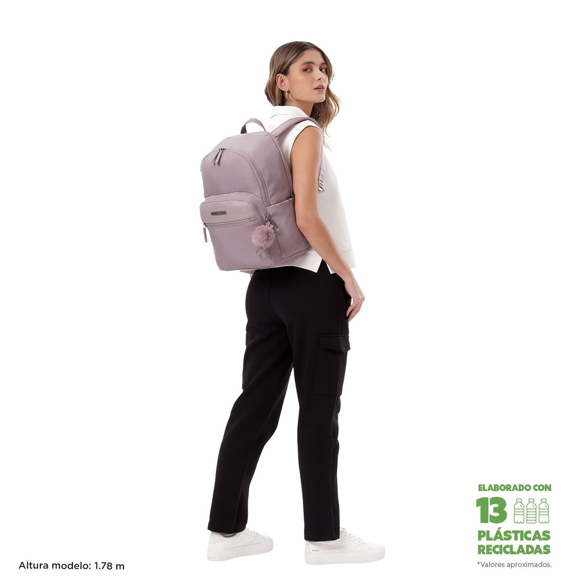 TOTTO - Morral Mochila Para Mujer Porta Pc Adelaide Totto