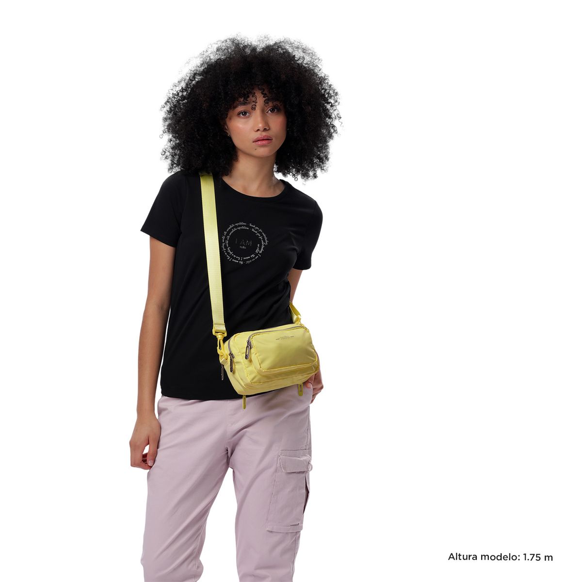 TOTTO - Bolso Cartera Canguro 3 en 1 Para Mujer Amarillo Funty Totto