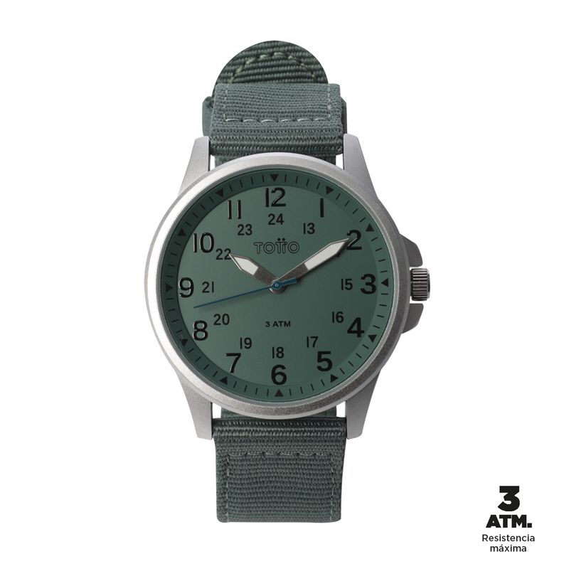 TOTTO - Reloj Análogo Para Hombre Verde Ticker Totto
