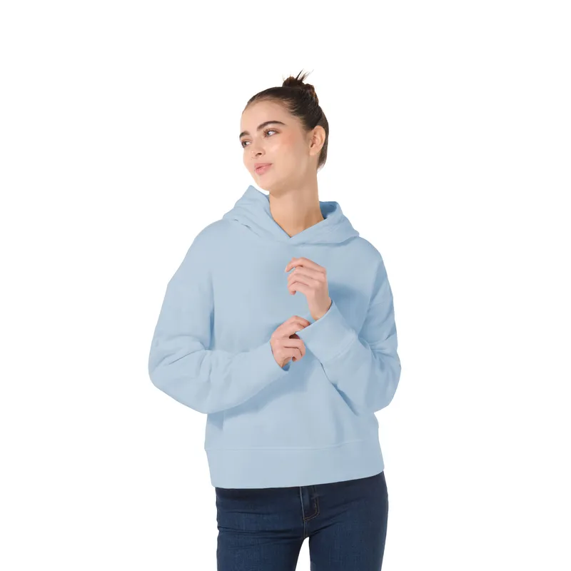 TOTTO - Buzo Hoodie con Capota Para Mujer Azul Zinnia Totto