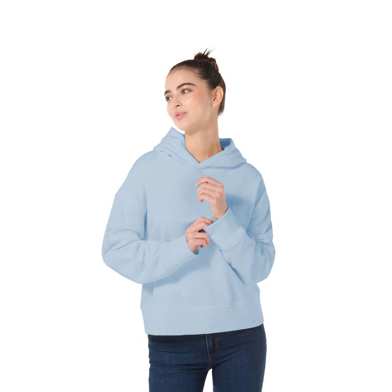TOTTO - Buzo Hoodie con Capota Para Mujer Azul Zinnia Totto