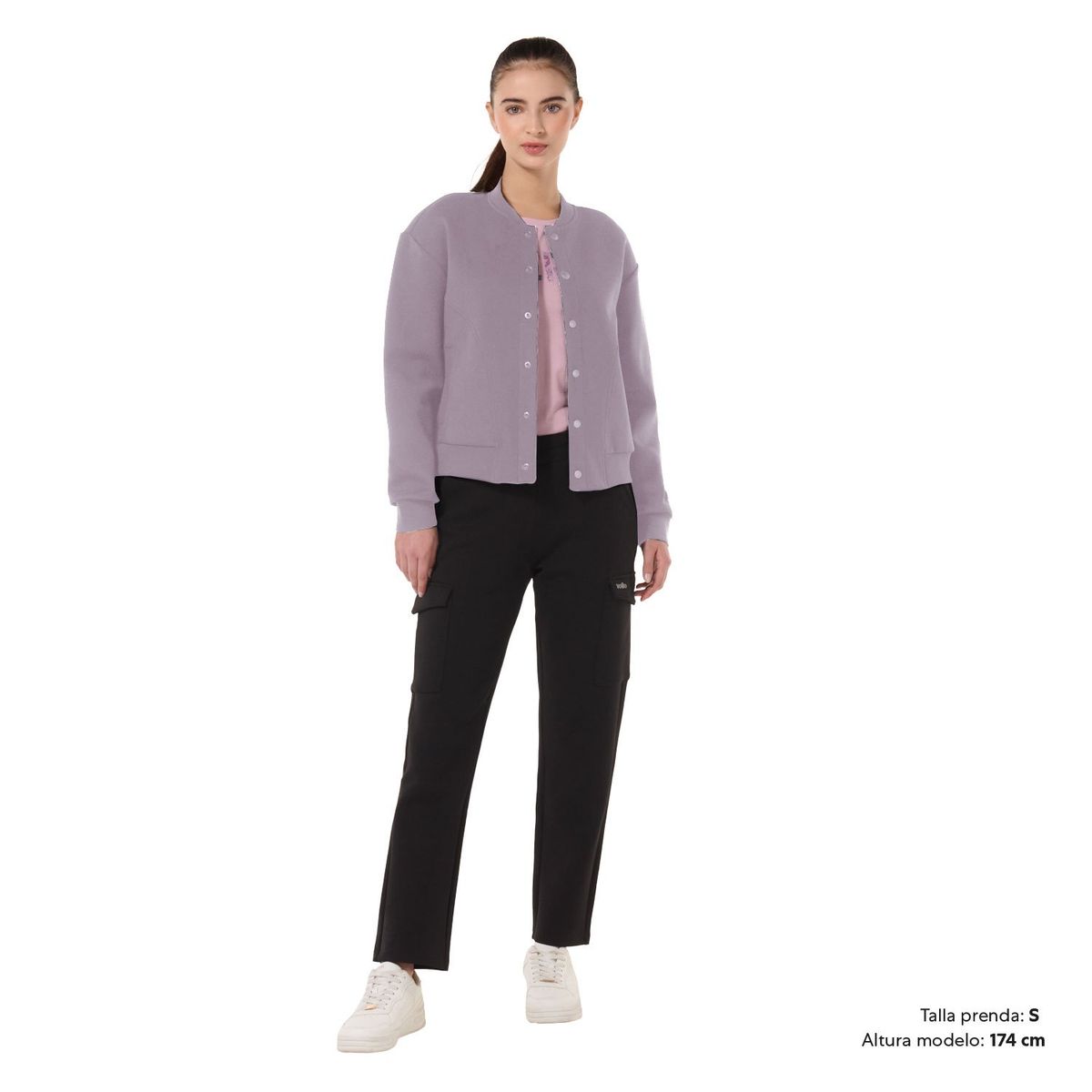 TOTTO - Chaqueta Liviana Para Mujer Morado Cobra Totto