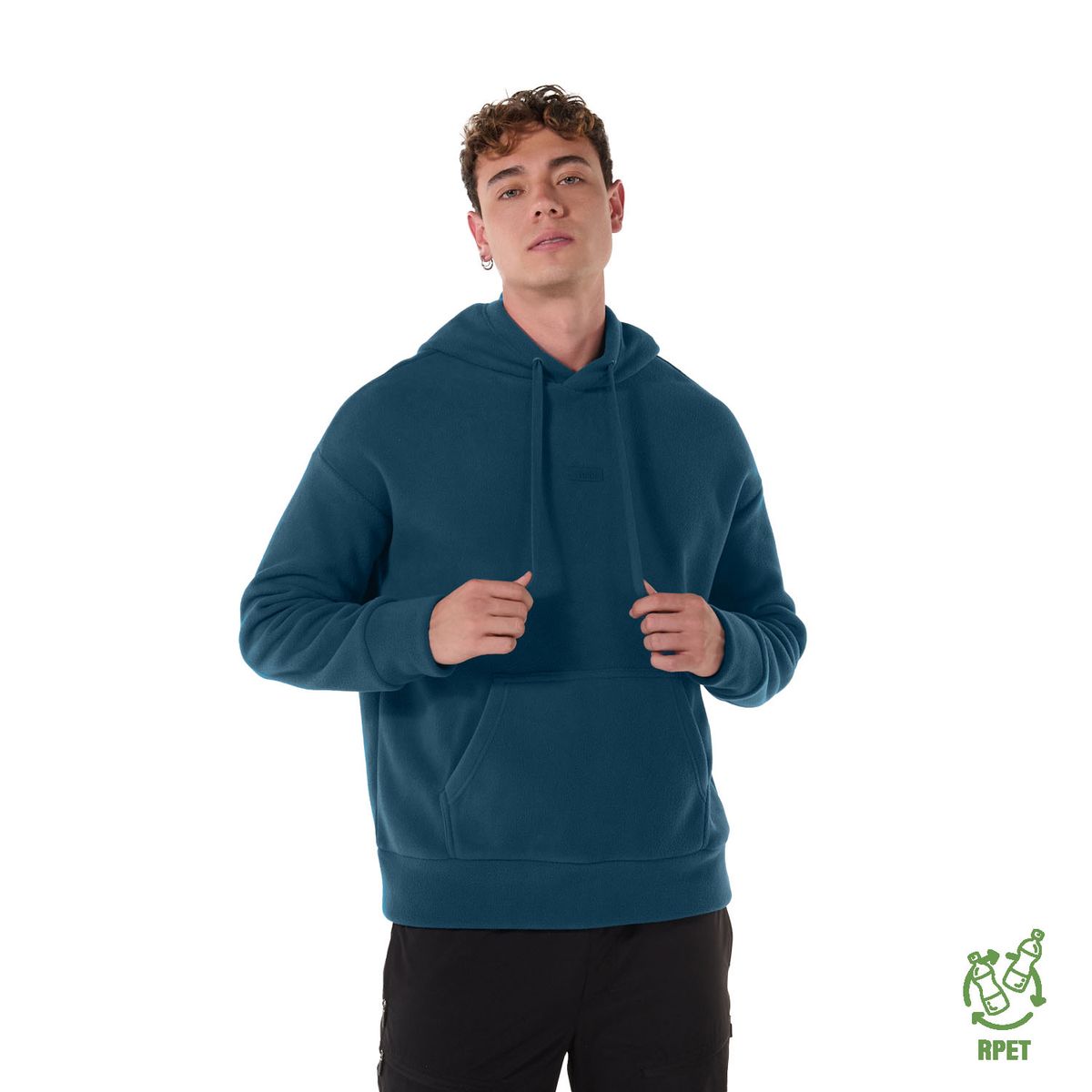 TOTTO - Buzo Hoodie Para Hombre con Capota Azul Overo Totto