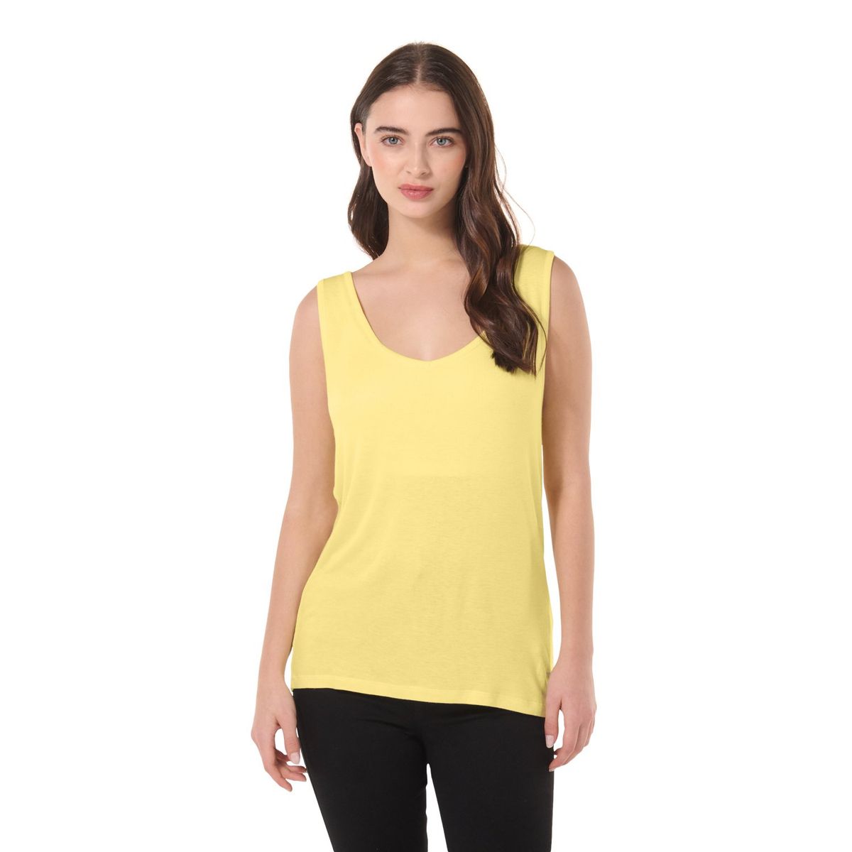 TOTTO - Camiseta Tipo Top Para Mujer Amarillo Guacamaya Totto