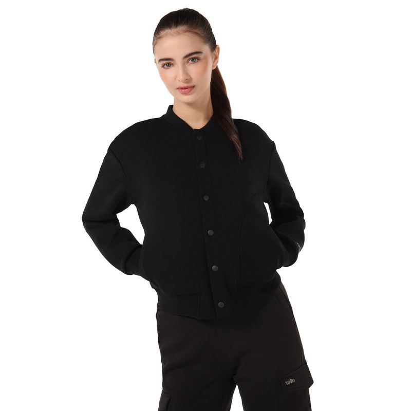 TOTTO - Chaqueta Liviana Para Mujer Negro Cobra Totto