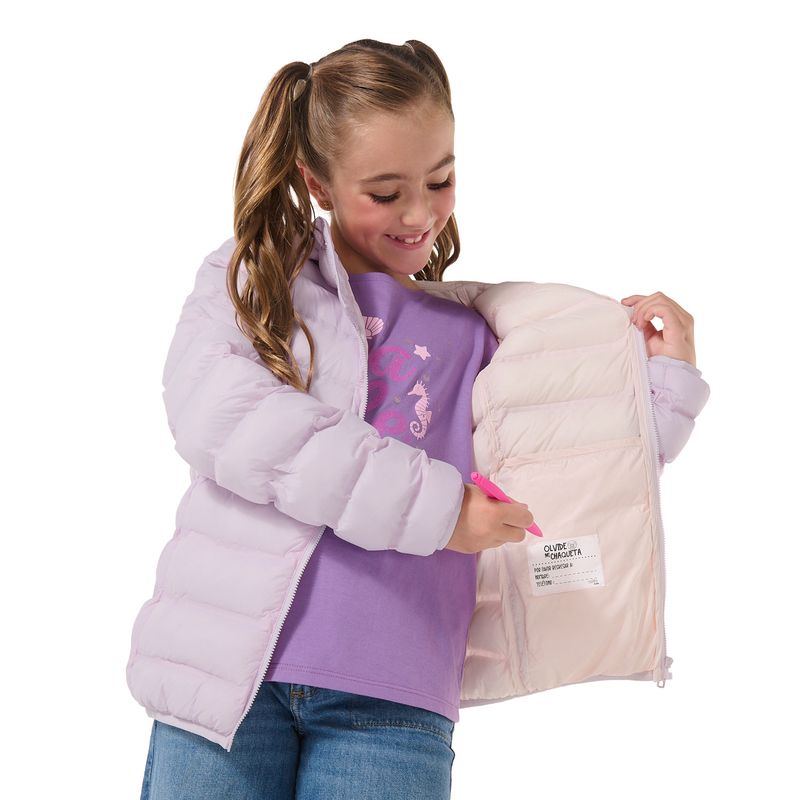 TOTTO - Chaqueta Acolchada Niña Morada Colorkid Totto