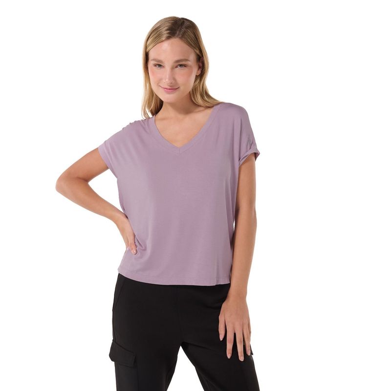 TOTTO - Camiseta Tipo Top Para Mujer Morado Morrocoy Totto